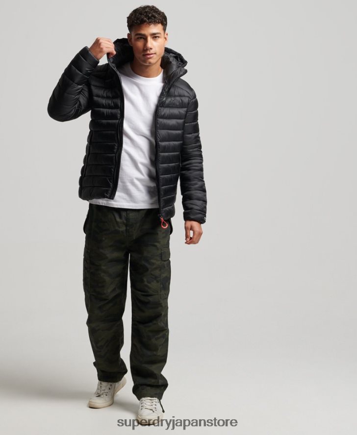 軽量パッド入りジャケット 男性 Superdry 衣類 黒 2J62PZ1138