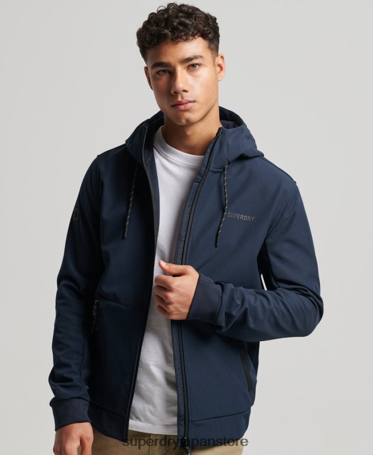 コードテックリブトレッカージャケット 男性 Superdry 衣類 海軍 2J62PZ1139