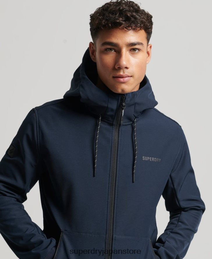 コードテックリブトレッカージャケット 男性 Superdry 衣類 海軍 2J62PZ1139