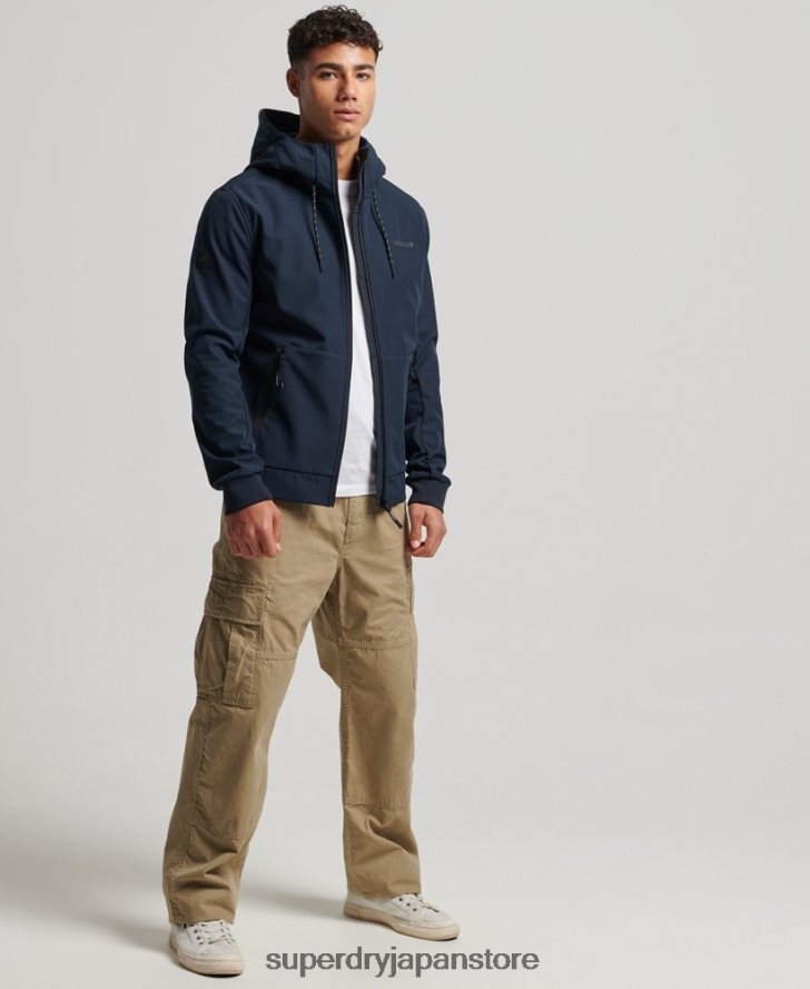 コードテックリブトレッカージャケット 男性 Superdry 衣類 海軍 2J62PZ1139
