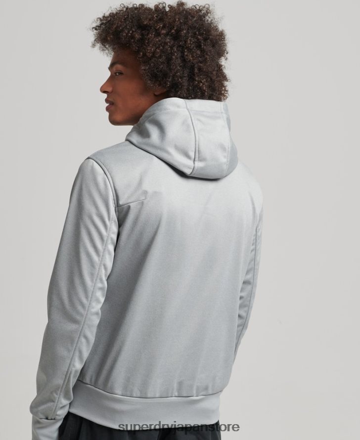 ハイテクソフトシェルトラックジャケット 男性 Superdry 衣類 グレー 2J62PZ1141