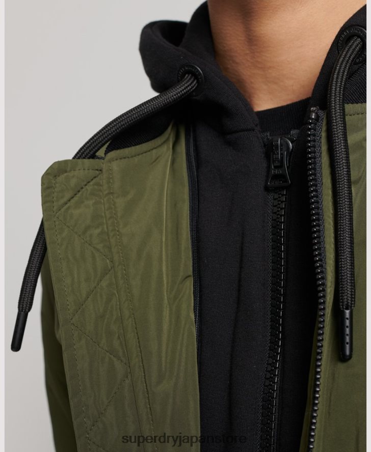 軍用フライトボンバージャケット 男性 Superdry 衣類 カーキ 2J62PZ1144