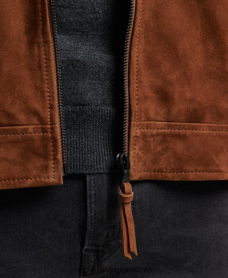 スタジオ コーチ スエード ジャケット 男性 Superdry 衣類 黄褐色 2J62PZ1147