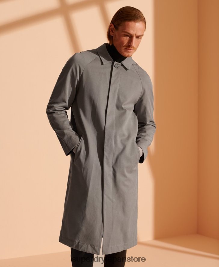 限定版クラシック マック コート 男性 Superdry 衣類 ライトグレー 2J62PZ1148