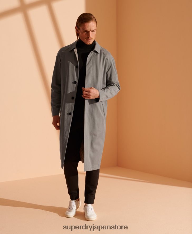 限定版クラシック マック コート 男性 Superdry 衣類 ライトグレー 2J62PZ1148