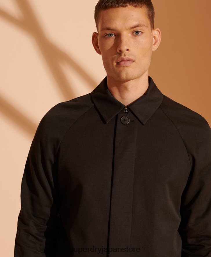 限定版クラシック マック コート 男性 Superdry 衣類 黒 2J62PZ1149