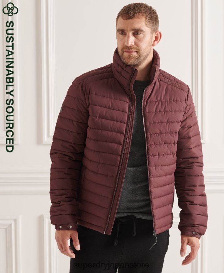 スタジオズ フードなしフジジャケット 男性 Superdry 衣類 赤 2J62PZ1154