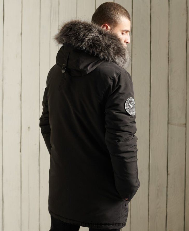 エベレストパーカーコート 男性 Superdry 衣類 黒 2J62PZ1157