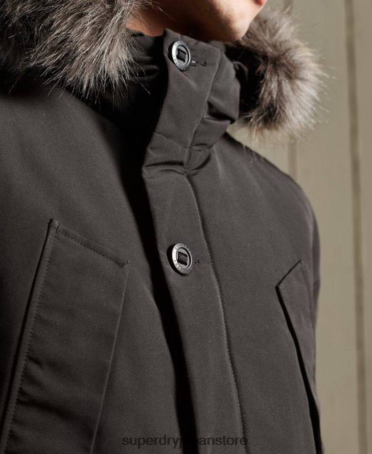 エベレストパーカーコート 男性 Superdry 衣類 黒 2J62PZ1157
