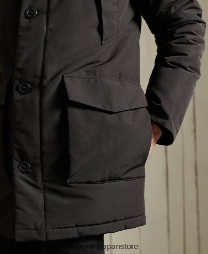 エベレストパーカーコート 男性 Superdry 衣類 黒 2J62PZ1157