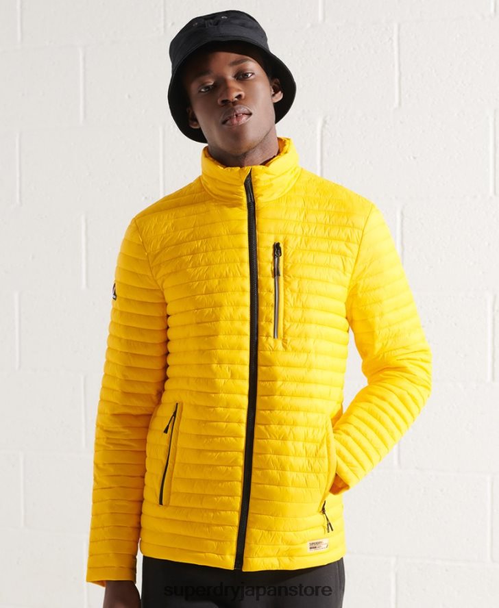 マイクロキルトパッカウェイフジジャケット 男性 Superdry 衣類 黄色 2J62PZ1161
