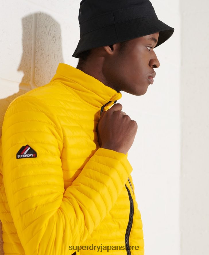 マイクロキルトパッカウェイフジジャケット 男性 Superdry 衣類 黄色 2J62PZ1161