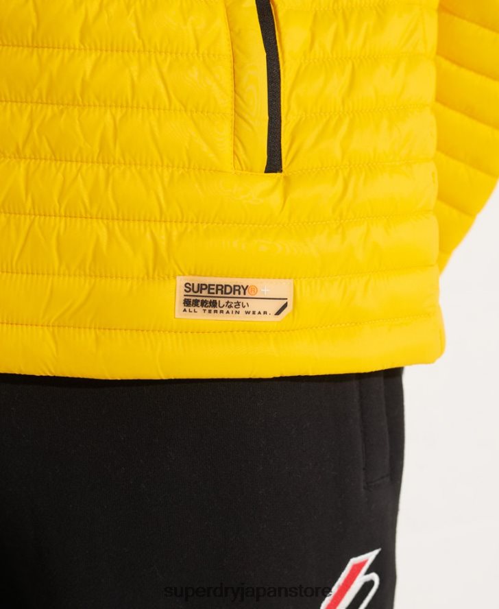 マイクロキルトパッカウェイフジジャケット 男性 Superdry 衣類 黄色 2J62PZ1161