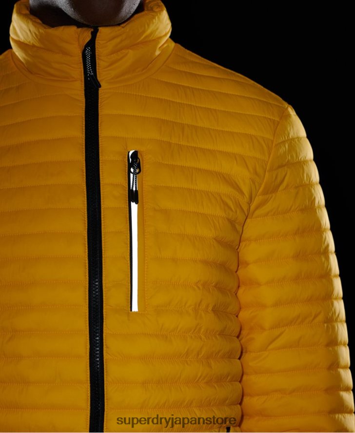 マイクロキルトパッカウェイフジジャケット 男性 Superdry 衣類 黄色 2J62PZ1161