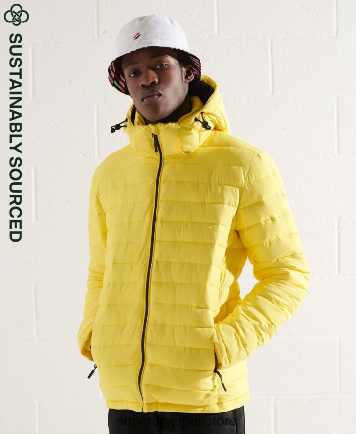 フード付きフジジャケット 男性 Superdry 衣類 黄色 2J62PZ1162
