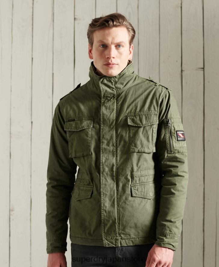 クラシックなルーキージャケット 男性 Superdry 衣類 カーキ 2J62PZ1164