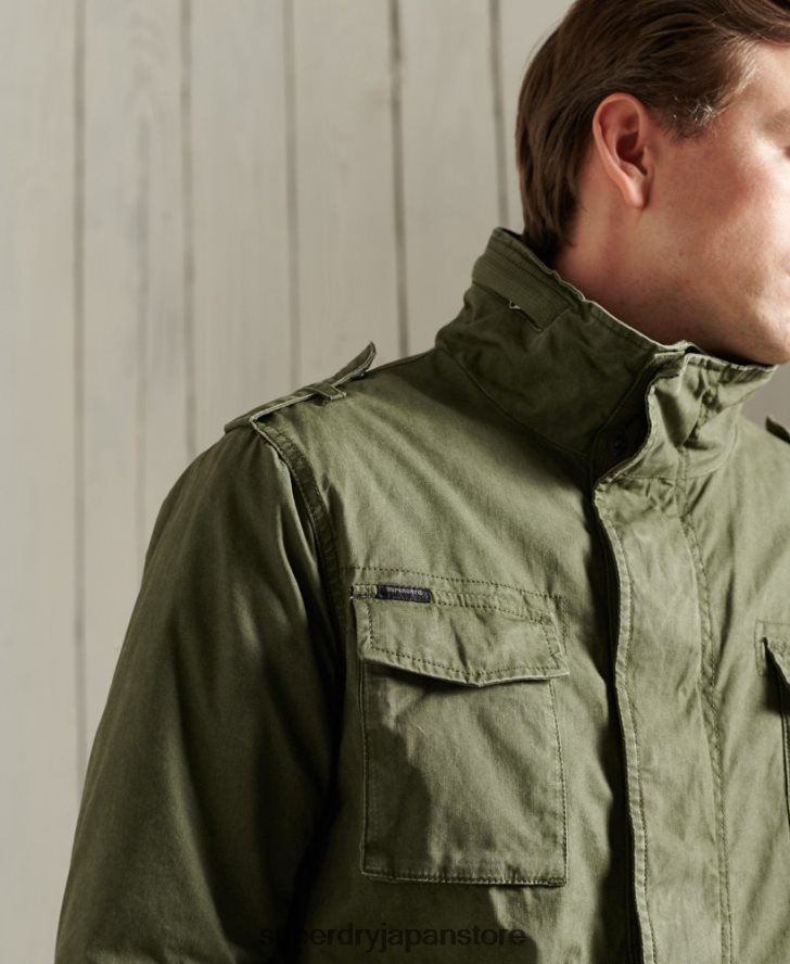 クラシックなルーキージャケット 男性 Superdry 衣類 カーキ 2J62PZ1164
