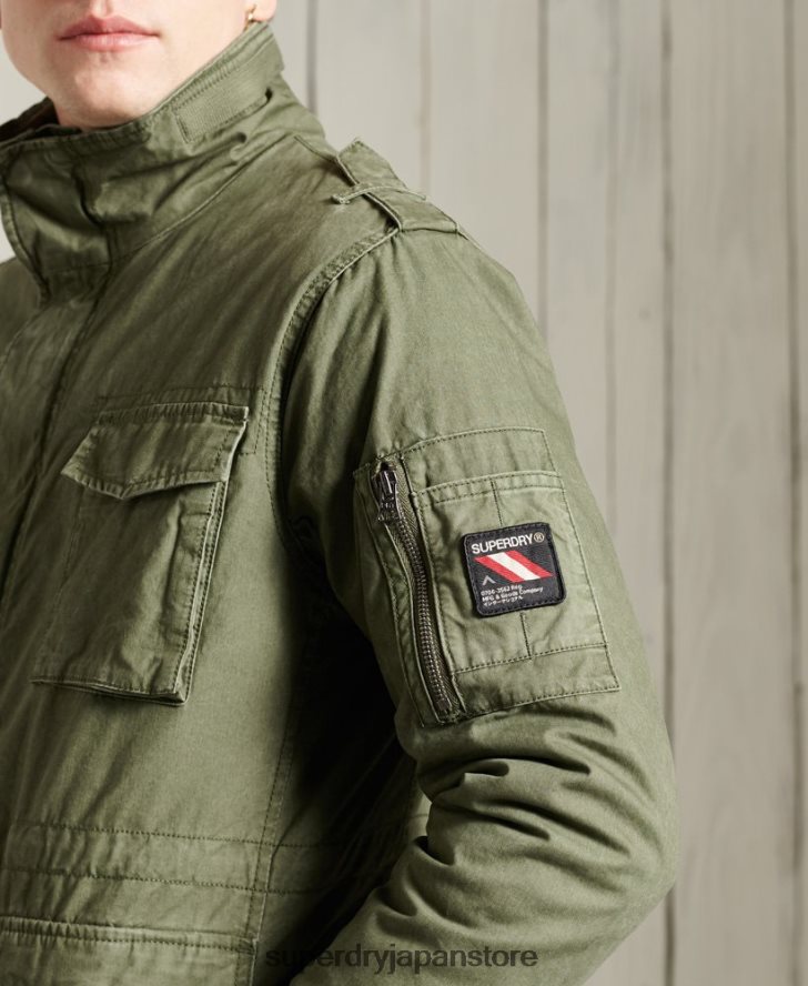 クラシックなルーキージャケット 男性 Superdry 衣類 カーキ 2J62PZ1164