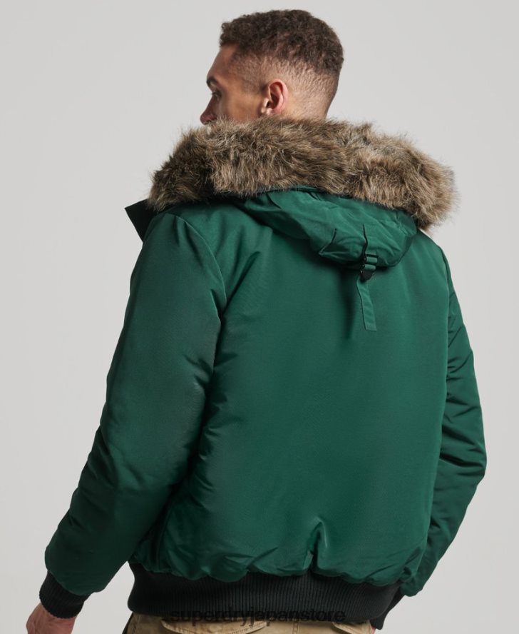 エベレスト ボンバージャケット 男性 Superdry 衣類 緑 2J62PZ1168
