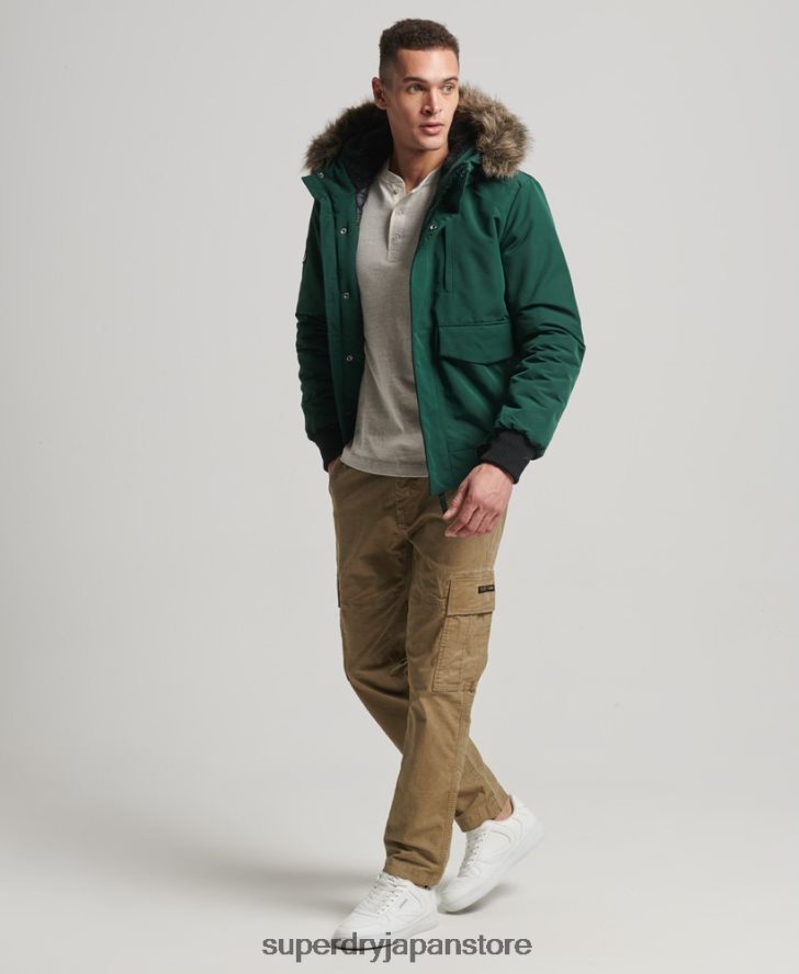 エベレスト ボンバージャケット 男性 Superdry 衣類 緑 2J62PZ1168