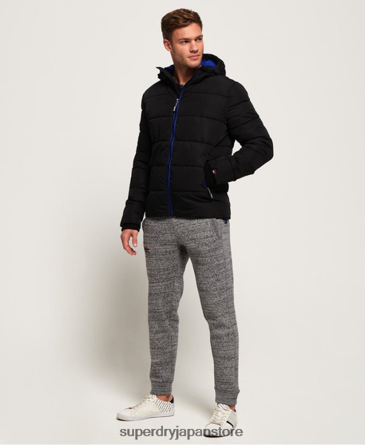 スポーツダウンジャケット 男性 Superdry 衣類 黒 2J62PZ1170