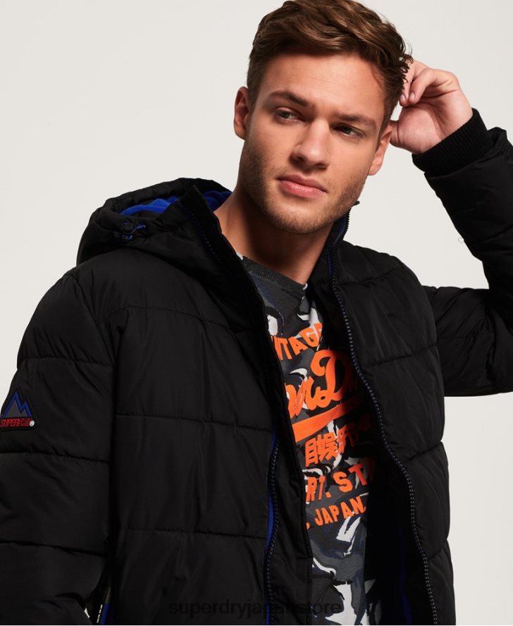 スポーツダウンジャケット 男性 Superdry 衣類 黒 2J62PZ1170