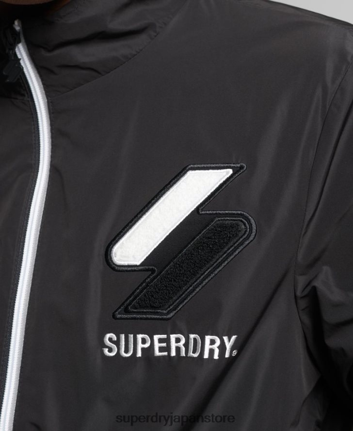 トラックジャケット 男性 Superdry 衣類 黒 2J62PZ1172