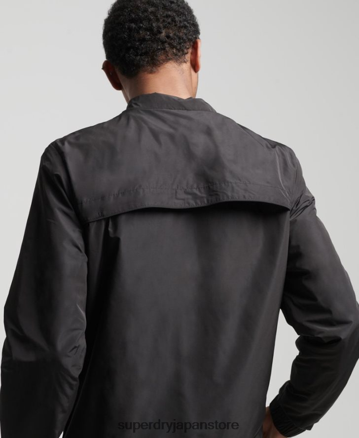 トラックジャケット 男性 Superdry 衣類 黒 2J62PZ1172