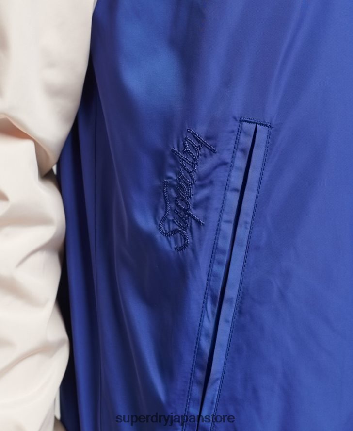 ヴィンテージスカジャンジャケット 男性 Superdry 衣類 青 2J62PZ1174