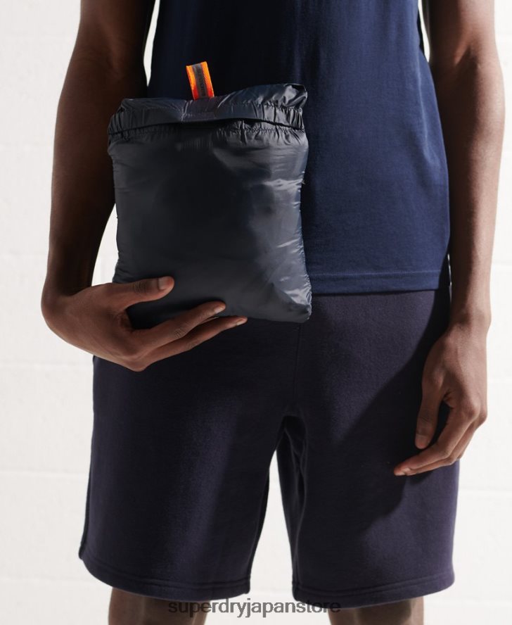 パッカウェイ フードなしフジジャケット 男性 Superdry 衣類 海軍 2J62PZ1177