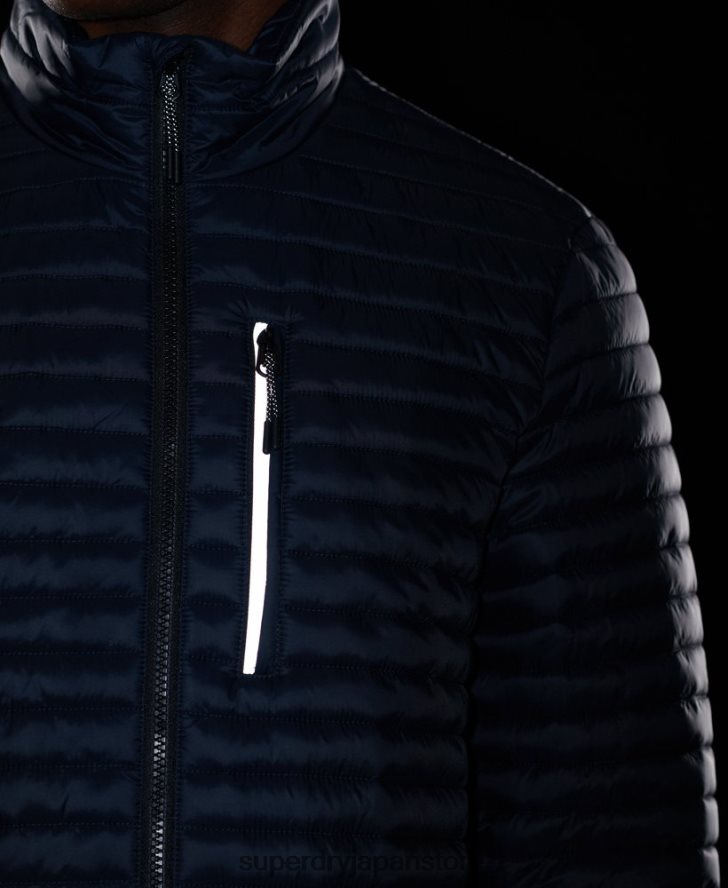 パッカウェイ フードなしフジジャケット 男性 Superdry 衣類 海軍 2J62PZ1177