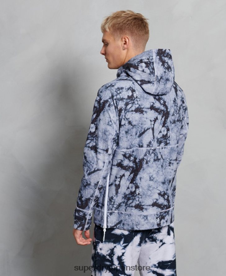 コントラストのあるオーバーヘッドジャケット 男性 Superdry 衣類 濃い灰色 2J62PZ1182