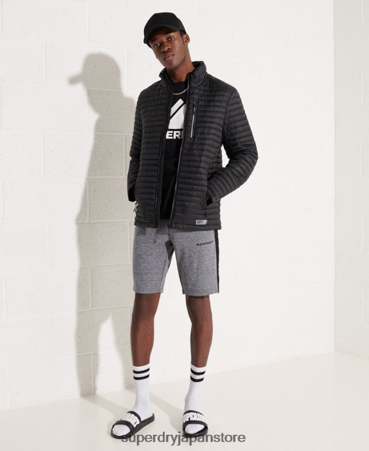 マイクロキルトパッカウェイフジジャケット 男性 Superdry 衣類 黒 2J62PZ1184