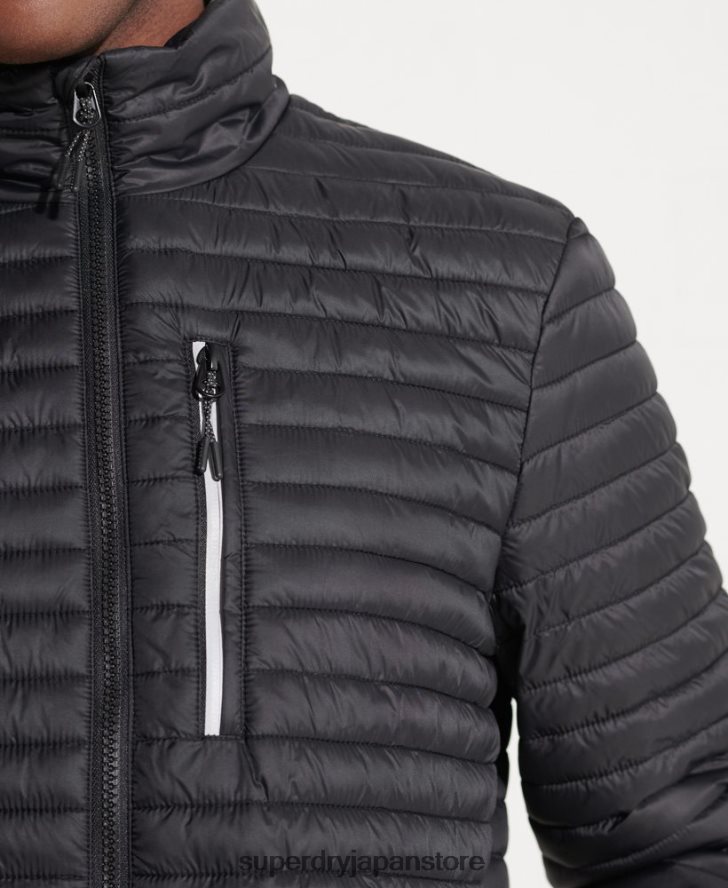 マイクロキルトパッカウェイフジジャケット 男性 Superdry 衣類 黒 2J62PZ1184