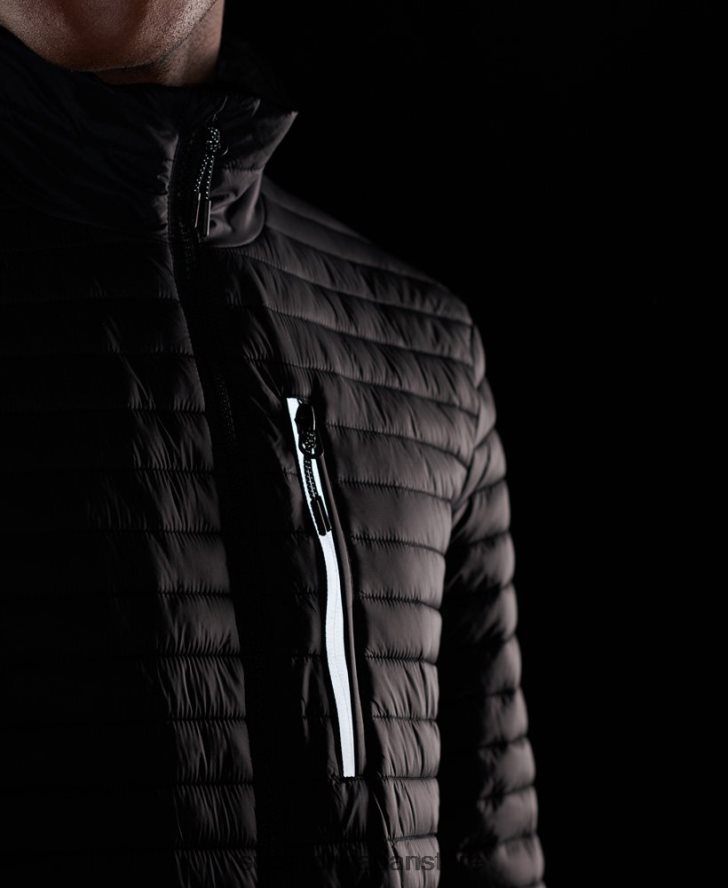 マイクロキルトパッカウェイフジジャケット 男性 Superdry 衣類 黒 2J62PZ1184