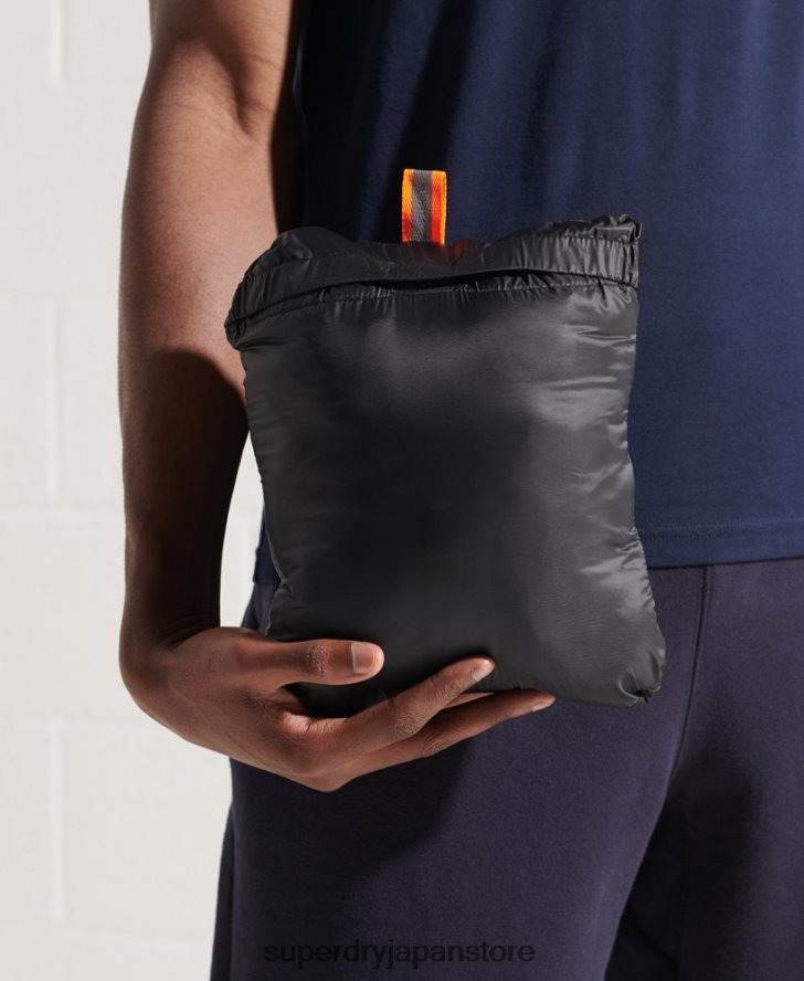 マイクロキルトパッカウェイフジジャケット 男性 Superdry 衣類 黒 2J62PZ1184