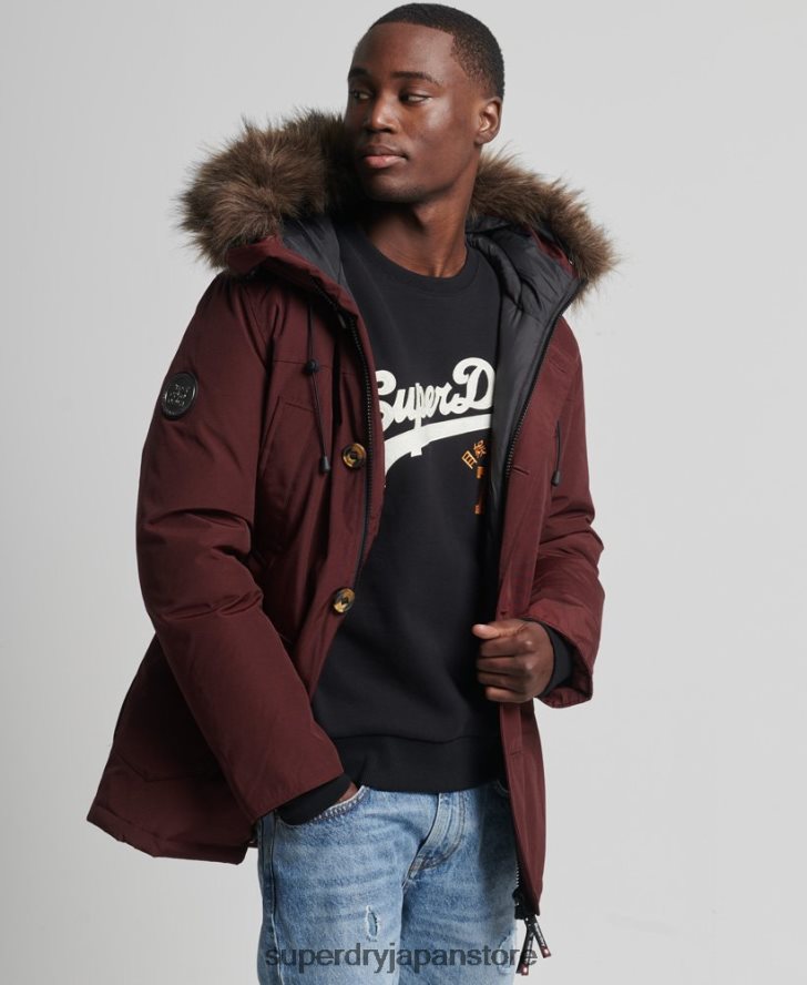 ルーキーダウンパーカージャケット 男性 Superdry 衣類 紫 2J62PZ1185