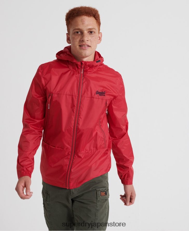オフショアパッカブルカグール 男性 Superdry 衣類 赤 2J62PZ1186