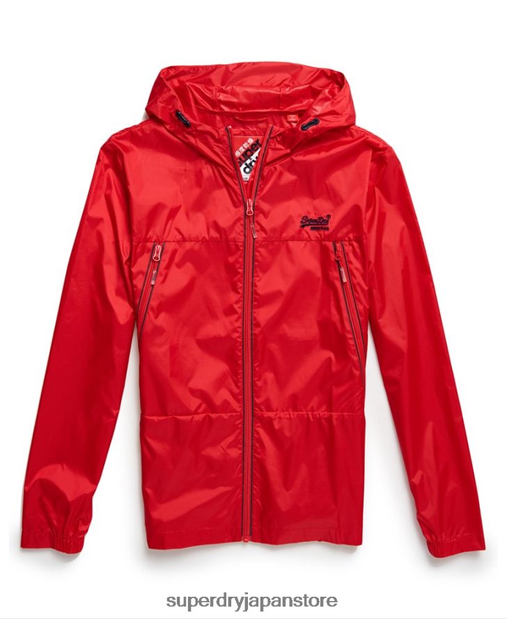 オフショアパッカブルカグール 男性 Superdry 衣類 赤 2J62PZ1186
