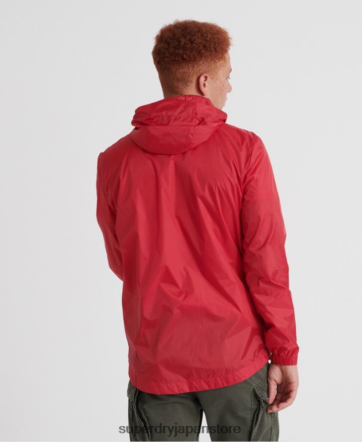 オフショアパッカブルカグール 男性 Superdry 衣類 赤 2J62PZ1186