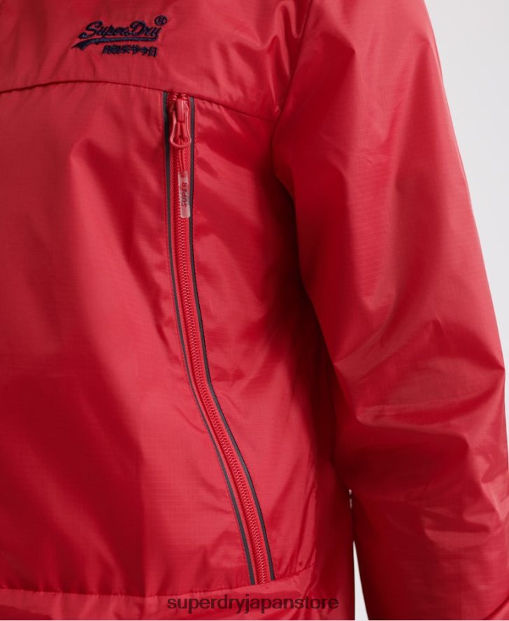 オフショアパッカブルカグール 男性 Superdry 衣類 赤 2J62PZ1186