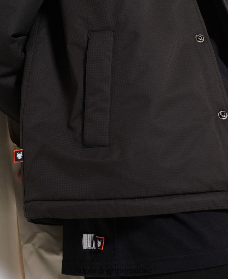 相手コーチジャケット 男性 Superdry 衣類 黒 2J62PZ1189