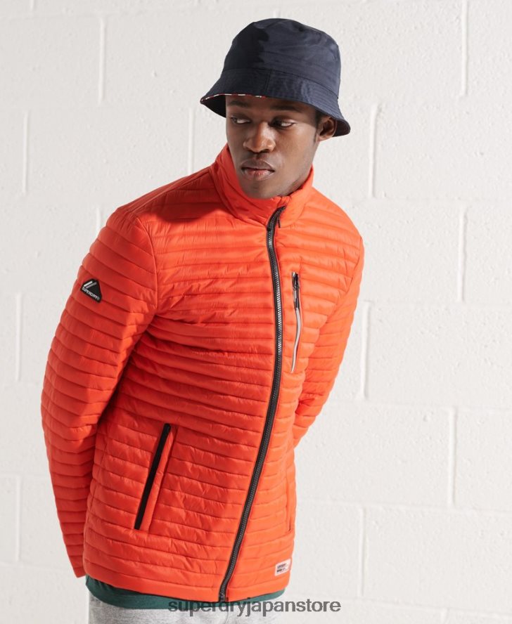 パッカウェイ フードなしフジジャケット 男性 Superdry 衣類 オレンジ 2J62PZ1190