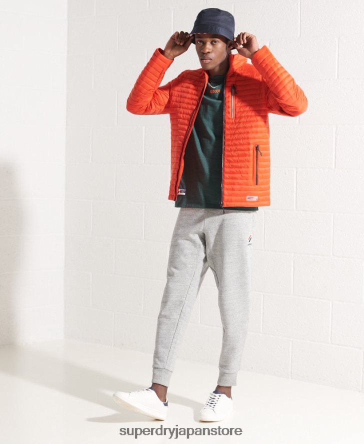 パッカウェイ フードなしフジジャケット 男性 Superdry 衣類 オレンジ 2J62PZ1190