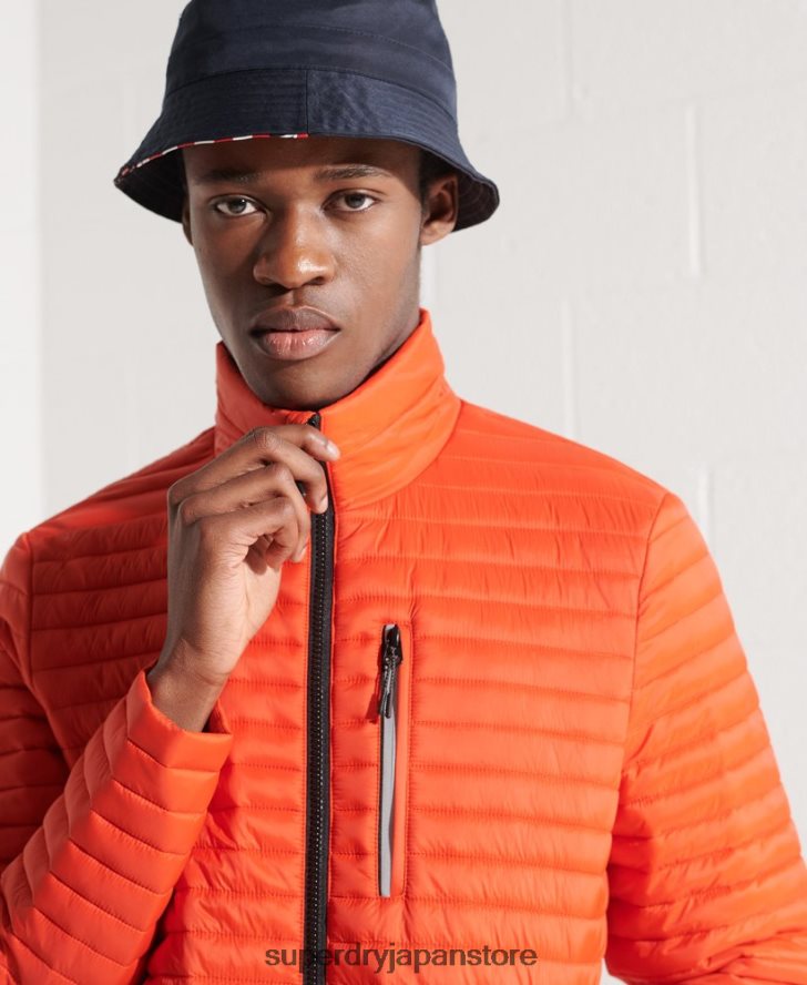 パッカウェイ フードなしフジジャケット 男性 Superdry 衣類 オレンジ 2J62PZ1190