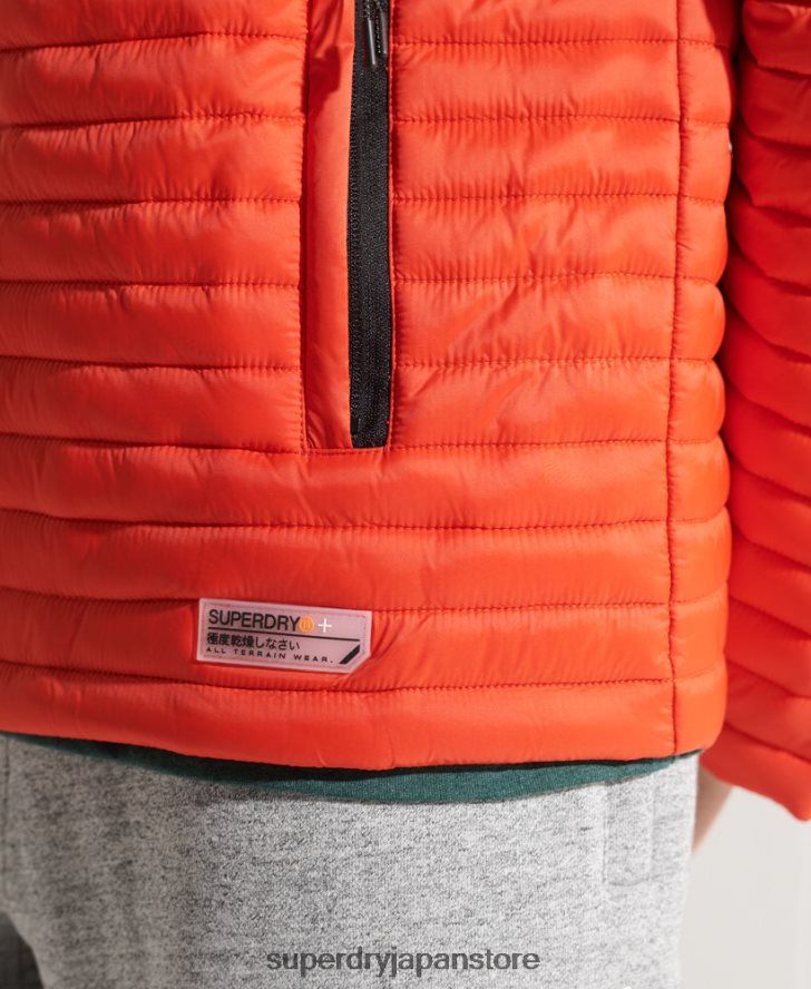 パッカウェイ フードなしフジジャケット 男性 Superdry 衣類 オレンジ 2J62PZ1190