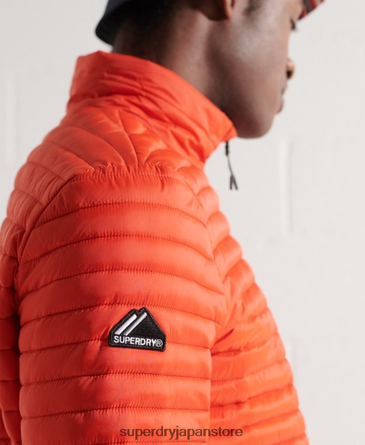パッカウェイ フードなしフジジャケット 男性 Superdry 衣類 オレンジ 2J62PZ1190