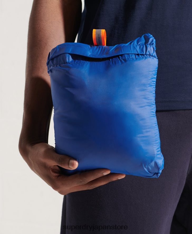 パッカウェイ フードなしフジジャケット 男性 Superdry 衣類 青 2J62PZ1191
