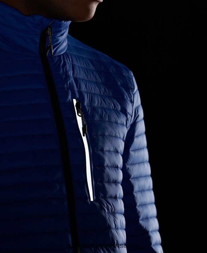 パッカウェイ フードなしフジジャケット 男性 Superdry 衣類 青 2J62PZ1191
