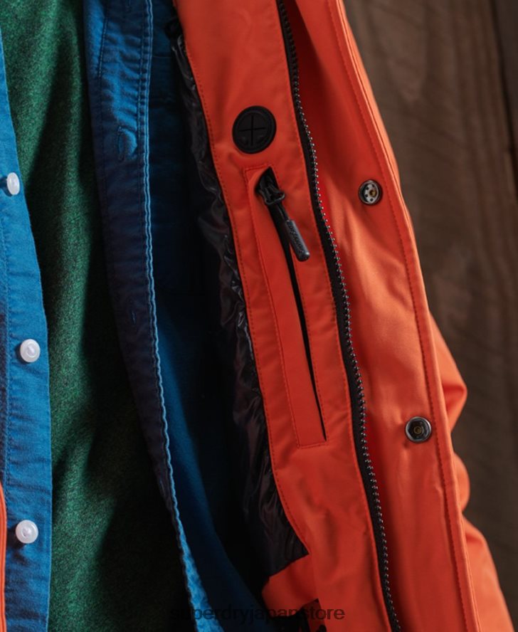エベレスト ダウン スノー ボンバー ジャケット 男性 Superdry 衣類 オレンジ 2J62PZ1194